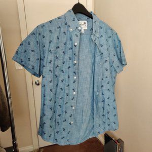 Bonobos Riviera short-sleeve chambray patterned button-down shirt